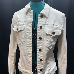 Kut from the Kloth White Jean Jacket